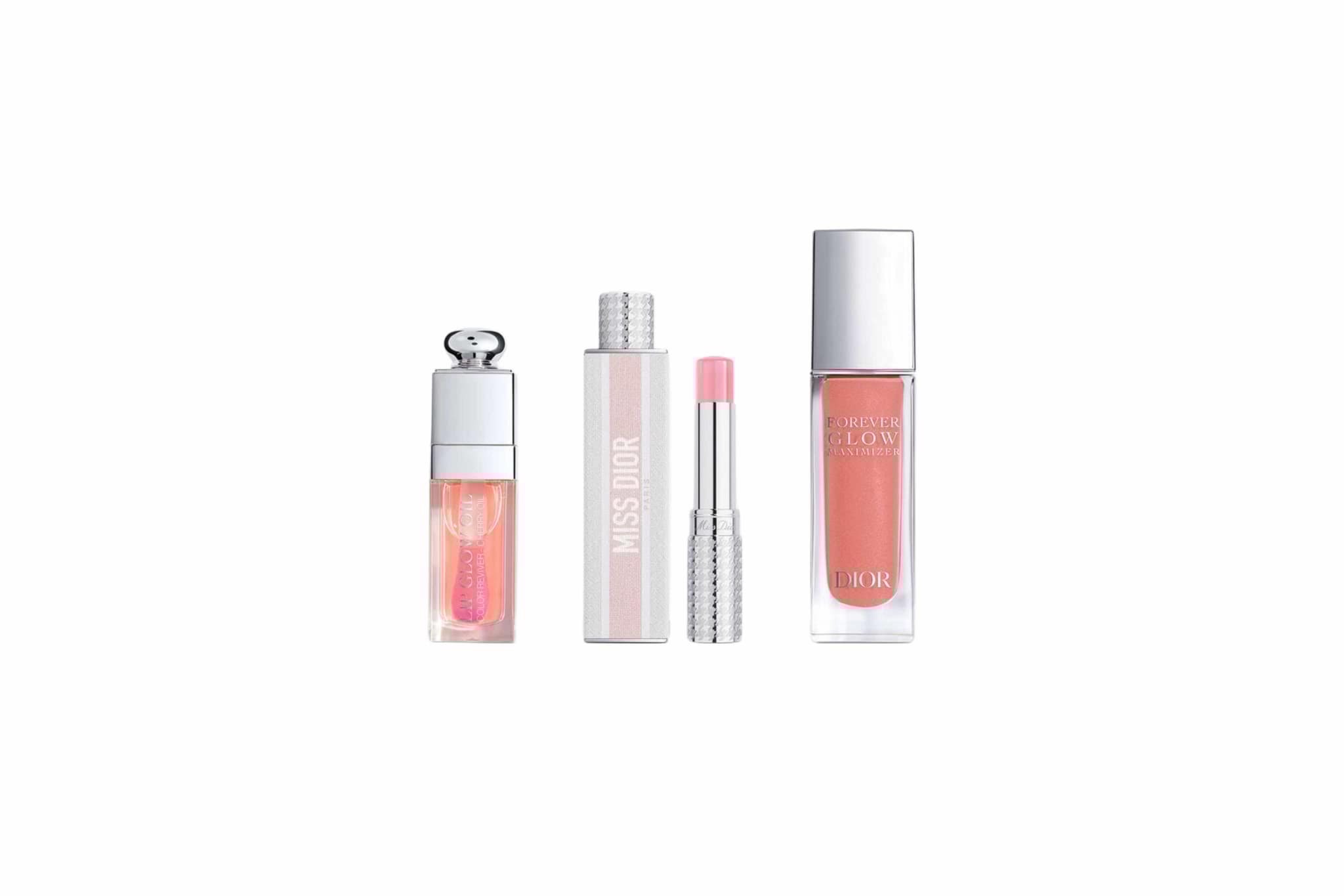 Miss Dior Parfum Mini Miss, Dior Addict Lip Glow Oil et Dior Forever Glow Maximizer